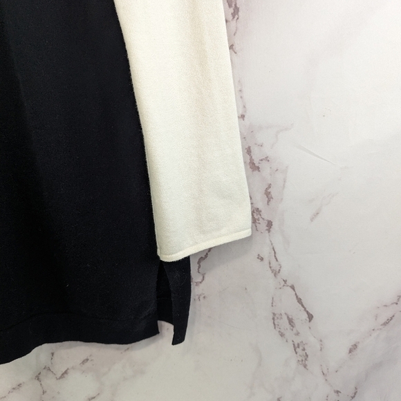 Victor Glemaud Sweater Womens Medium Black White Combo Tank Faux Layers - Picture 4 of 10